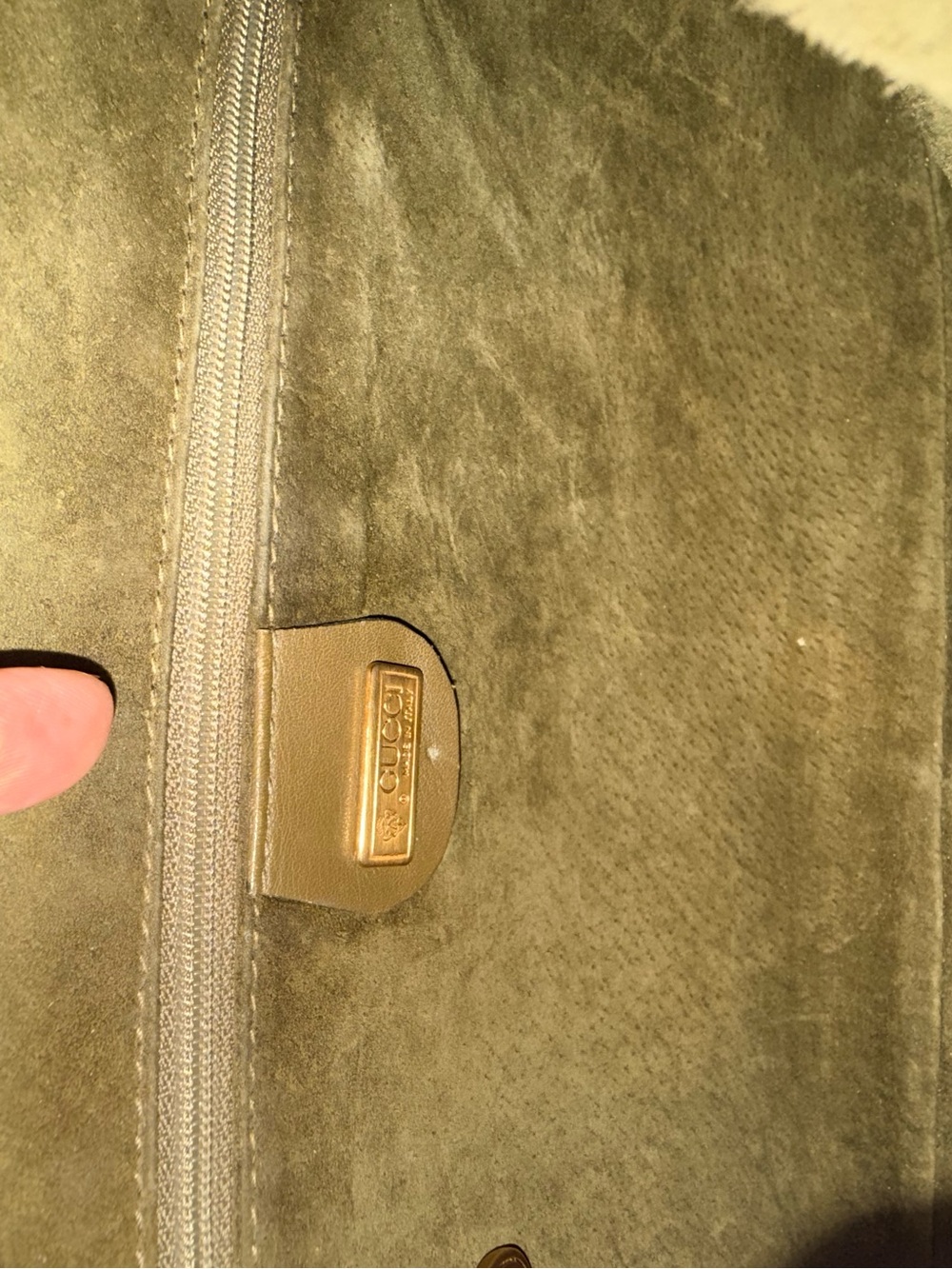Vintage GUCCI Olive Green Leather Horsebit Flap Bag Y2K Tom Ford - Picture 3 of 16